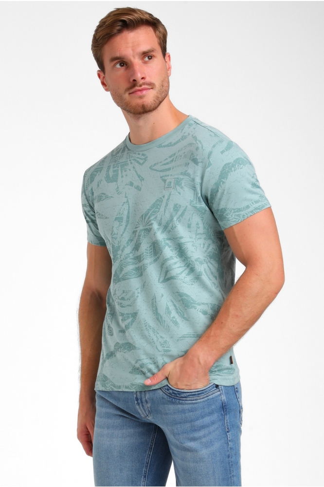 ALLOVER PRINT T SHIRT 155911 OCEAN BLUE